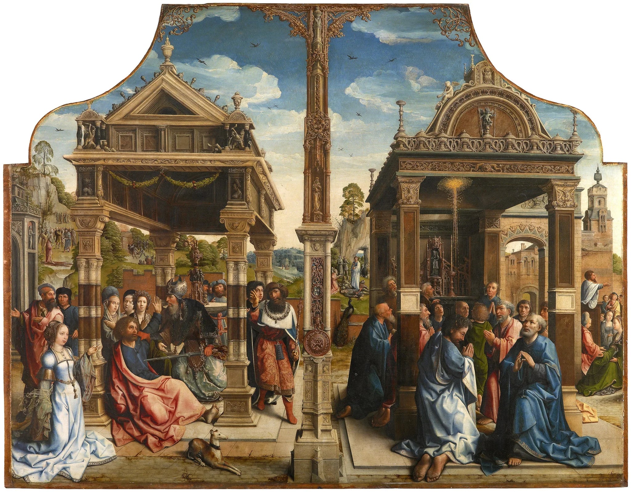 Retable des saints Thomas et Matthias - Bernard van Orley image 1 reproduction de peinture à l’huile