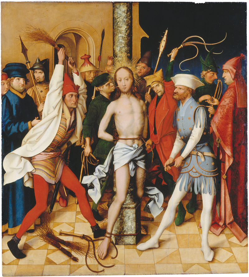 Retable dominicain de Francfort : Flagellation - Hans Holbein the Elder