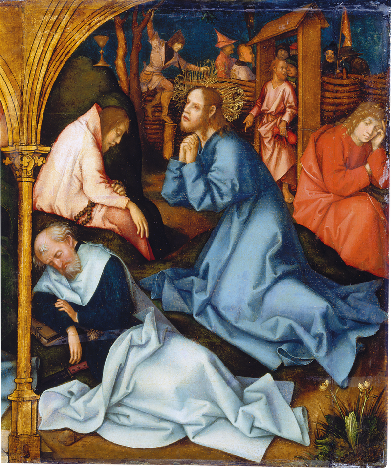 Retable dominicain de Francfort : L'agonie dans le jardin - Hans Holbein the Elder