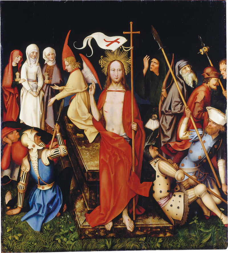 Retable dominicain de Francfort : Résurrection - Hans Holbein the Elder