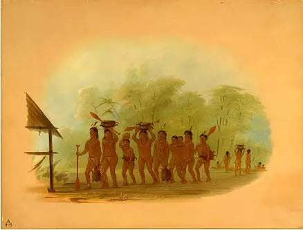 Retour d’une chasse à la tortue - Connibo - George Catlin - Alpha Reproduction