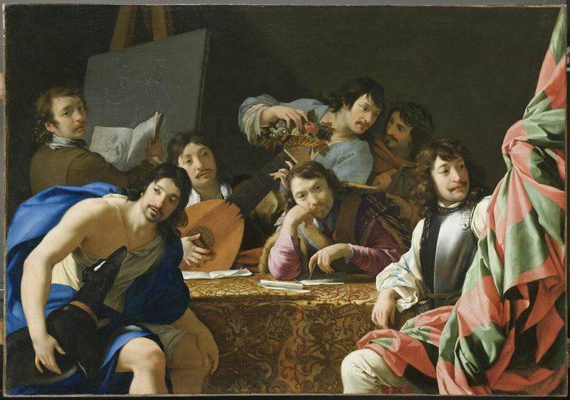 Réunion d'amis - Eustache Le Sueur