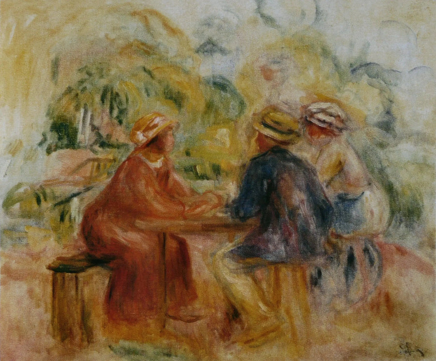 Réunion dans le jardin de Pierre-Auguste Renoir, 1911–1915, musée d’Orsay MNR 199 – reproduction peinture à l’huile sur toile