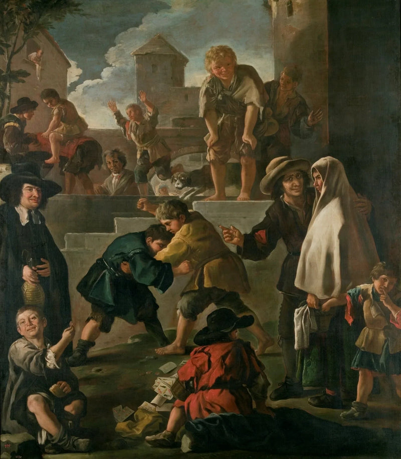 Riña de muchachos - Luca Giordano