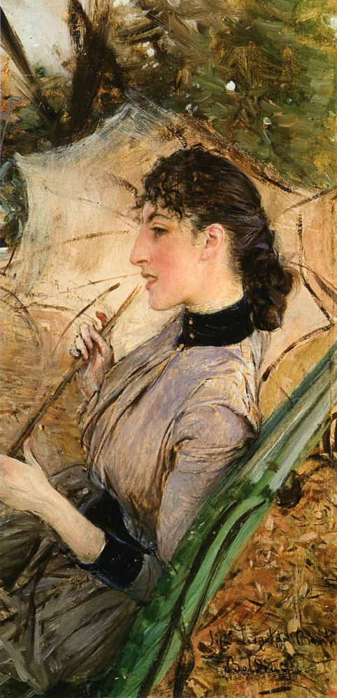 Ritratto d'Alaide Banti avec l'ombrellino - Giovanni Boldini