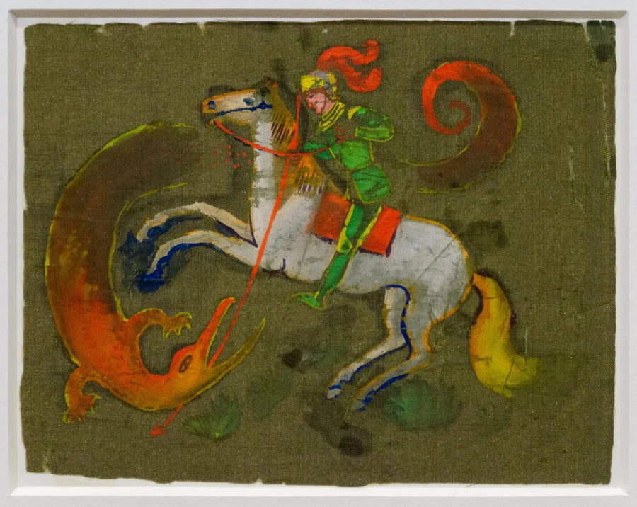 Ritter Georg und Drache - August Macke