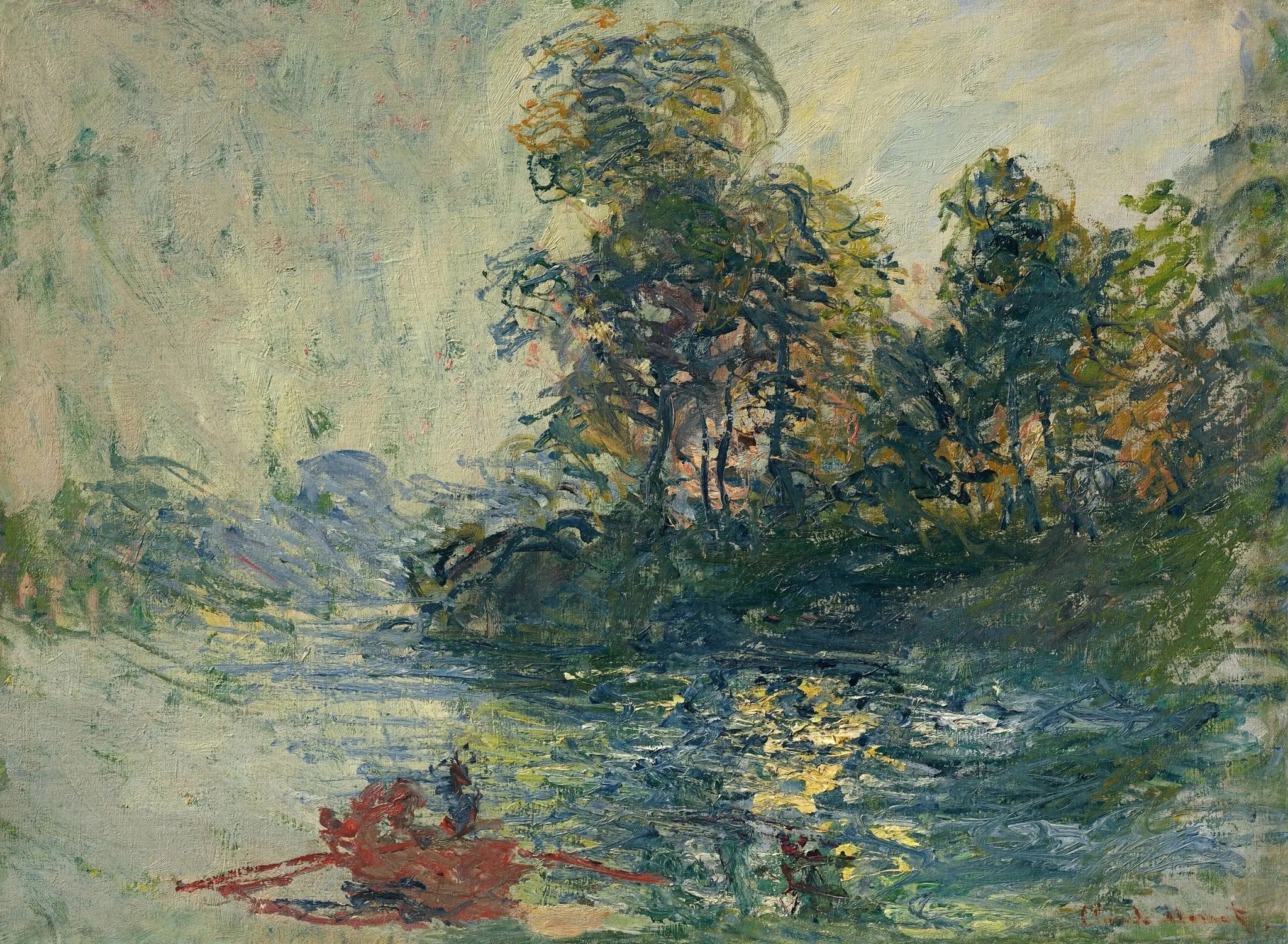La Rivière W703 par Claude Monet, Museum Barberini