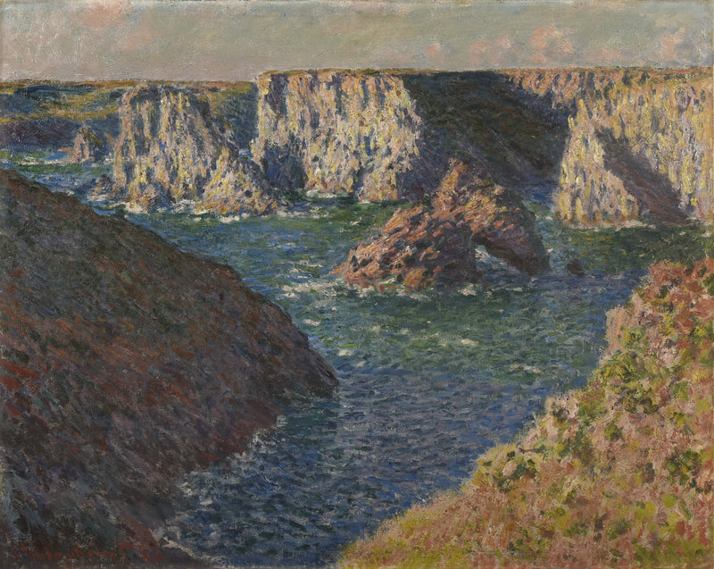 Les Rochers de Belle-Île, la Côte sauvage W1100 – Claude Monet