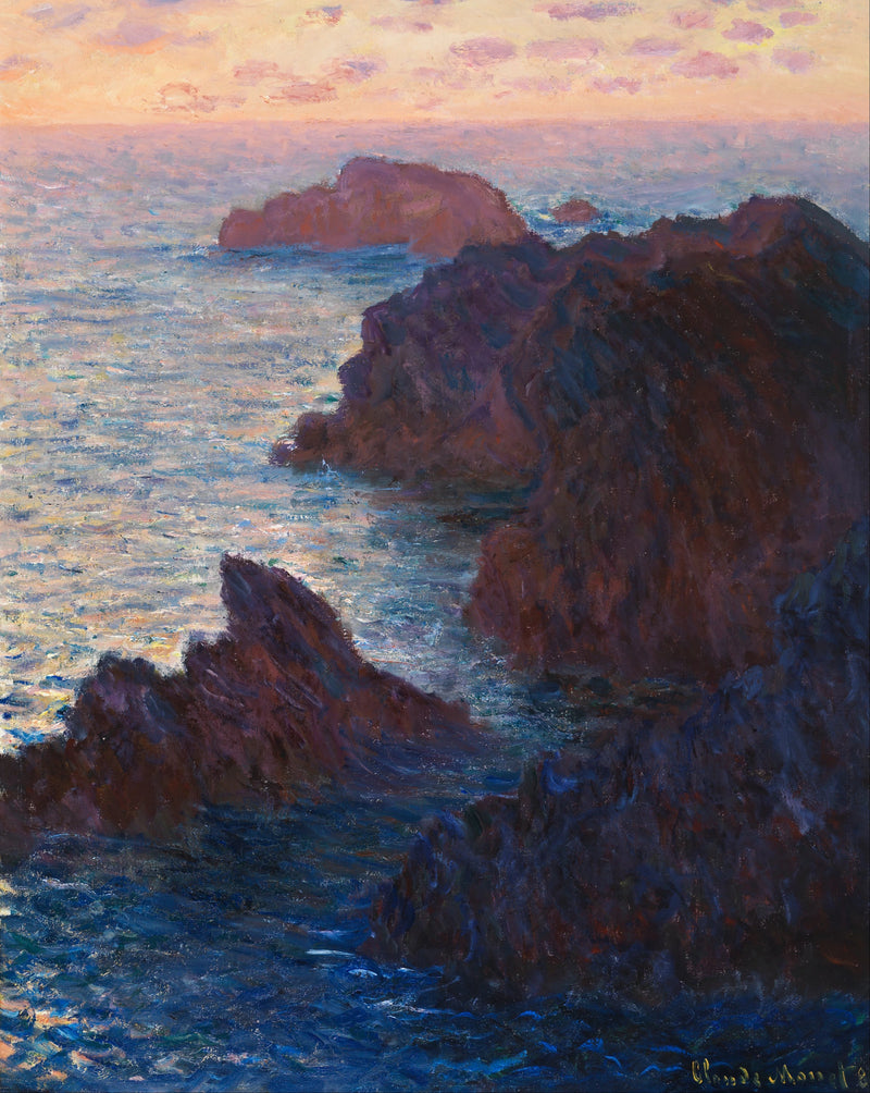 Rochers à Belle-Île, Port-Domois W1101 – Claude Monet