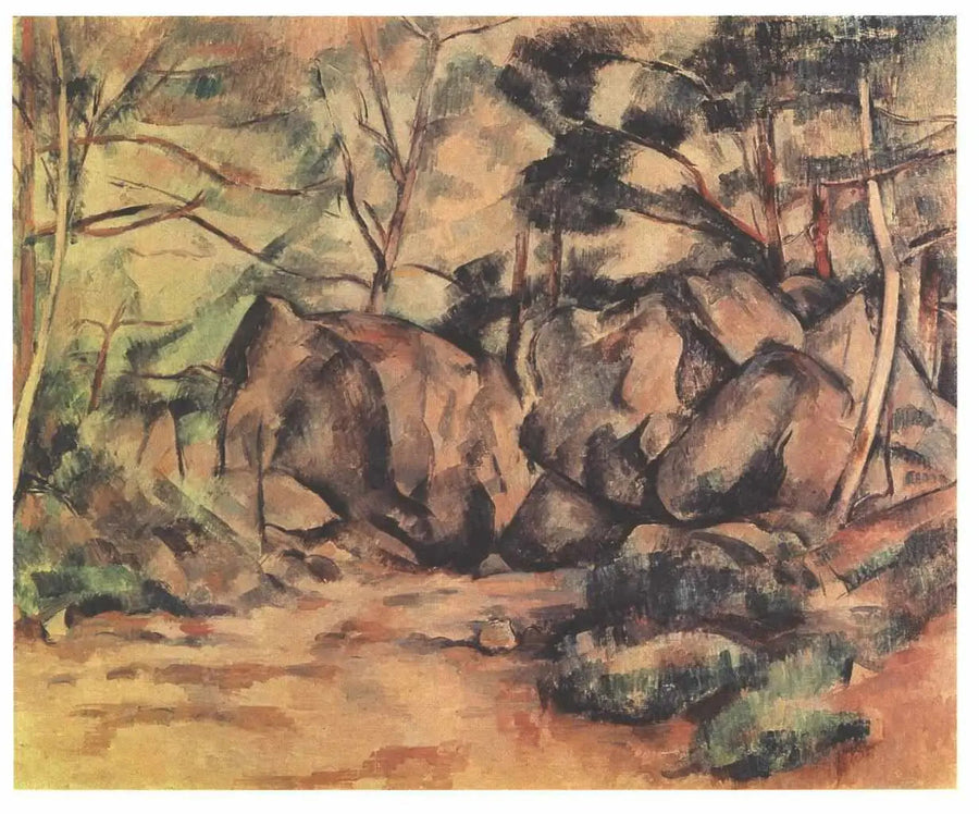 Rochers dans le bois - Paul Cézanne