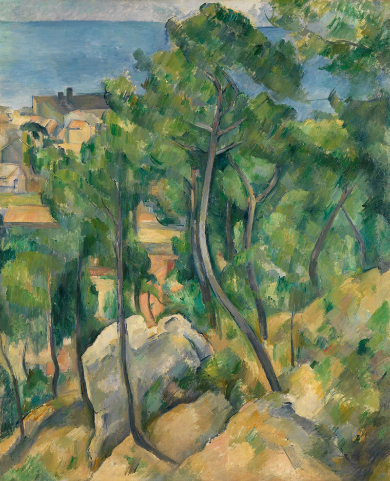 Rochers, pins et mer à l'Estaque - Paul Cézanne