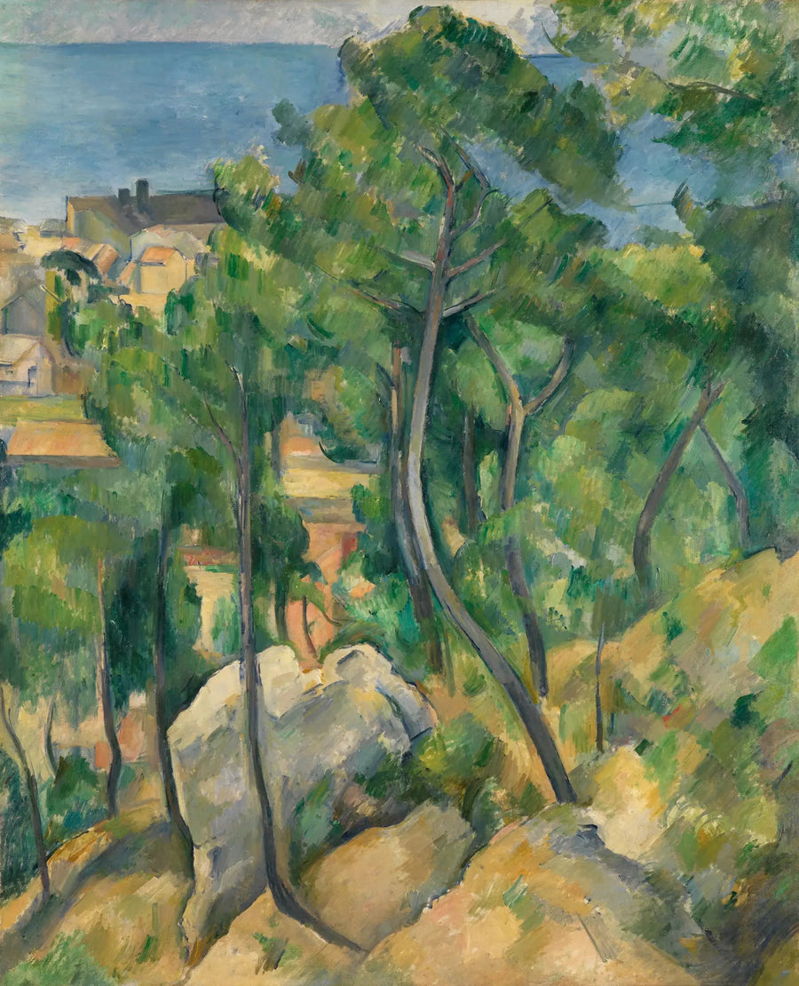 Rochers, pins et mer à l'Estaque - Paul Cézanne