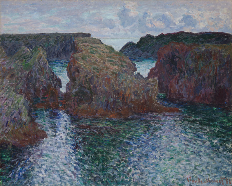 Les Rochers à Port-Goulphar, Belle-Île W1095 – Claude Monet