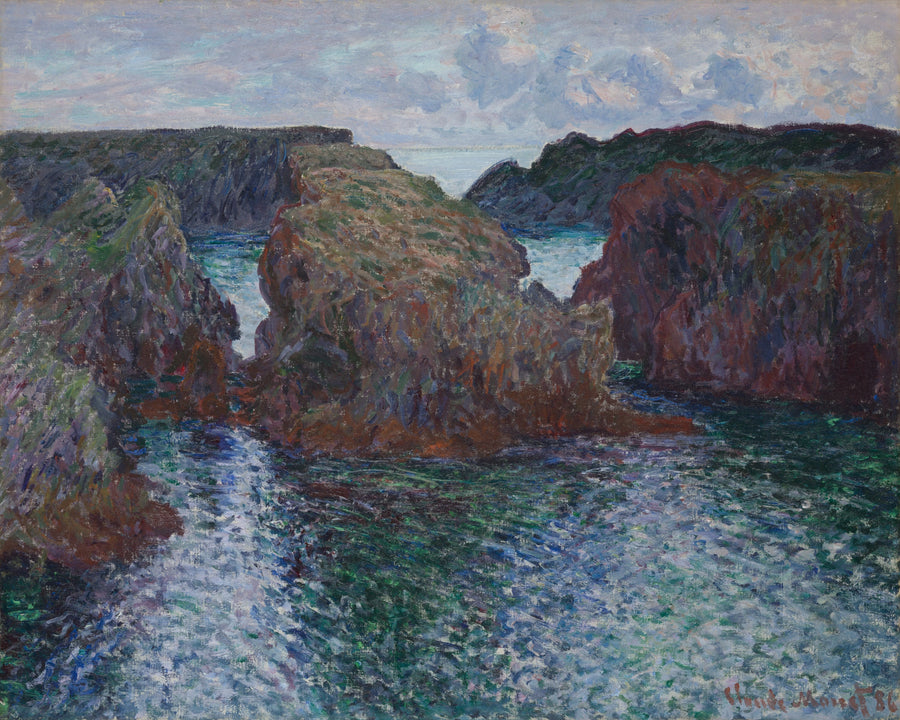 Les Rochers à Port-Goulphar, Belle-Île W1095 – Claude Monet