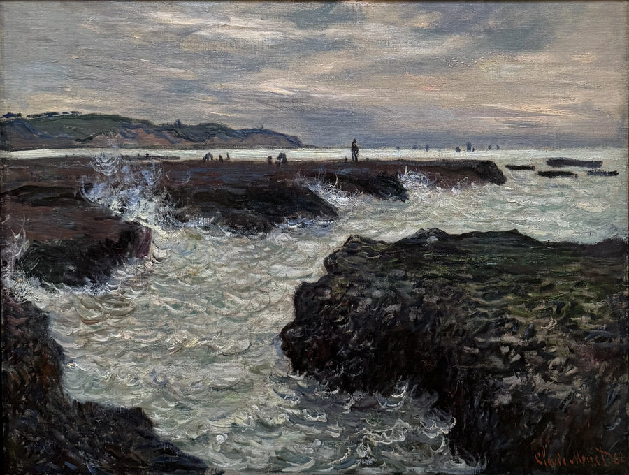 Les Rochers à Pourville, marée basse W767 – Claude Monet