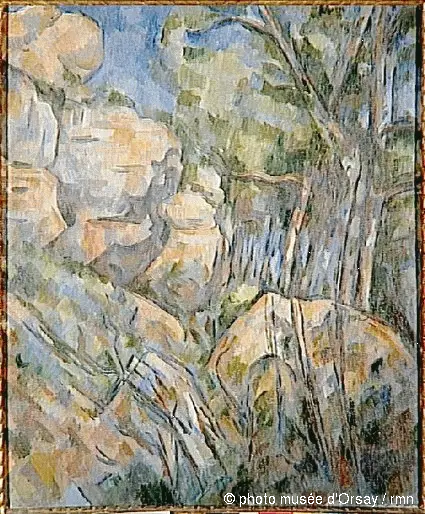 Rochers près des grottes au-dessus du Château-Noir - Paul Cézanne