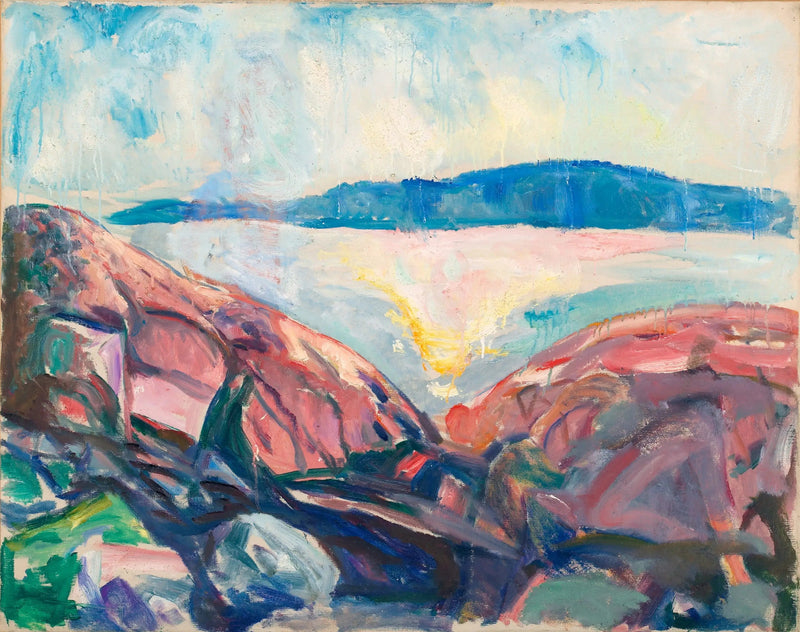 Rochers rouges - Edvard Munch