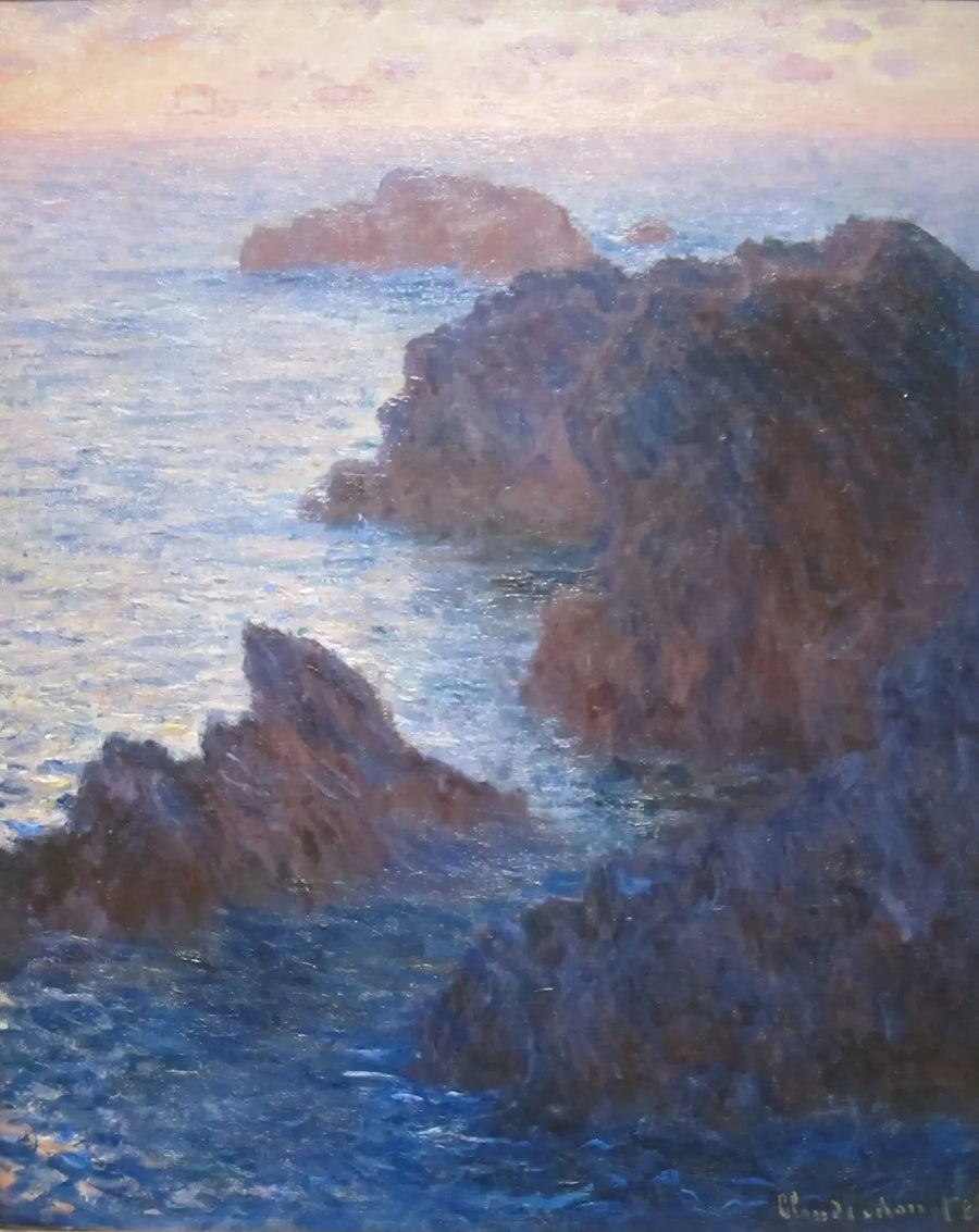 Roches à Belle-Île, Port-Domois - Claude Monet