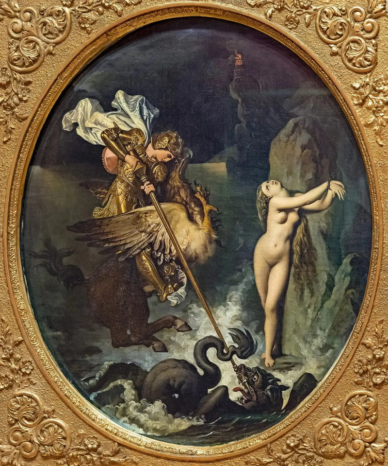 Roger délivrant Angélique - Jean-Auguste-Dominique Ingres