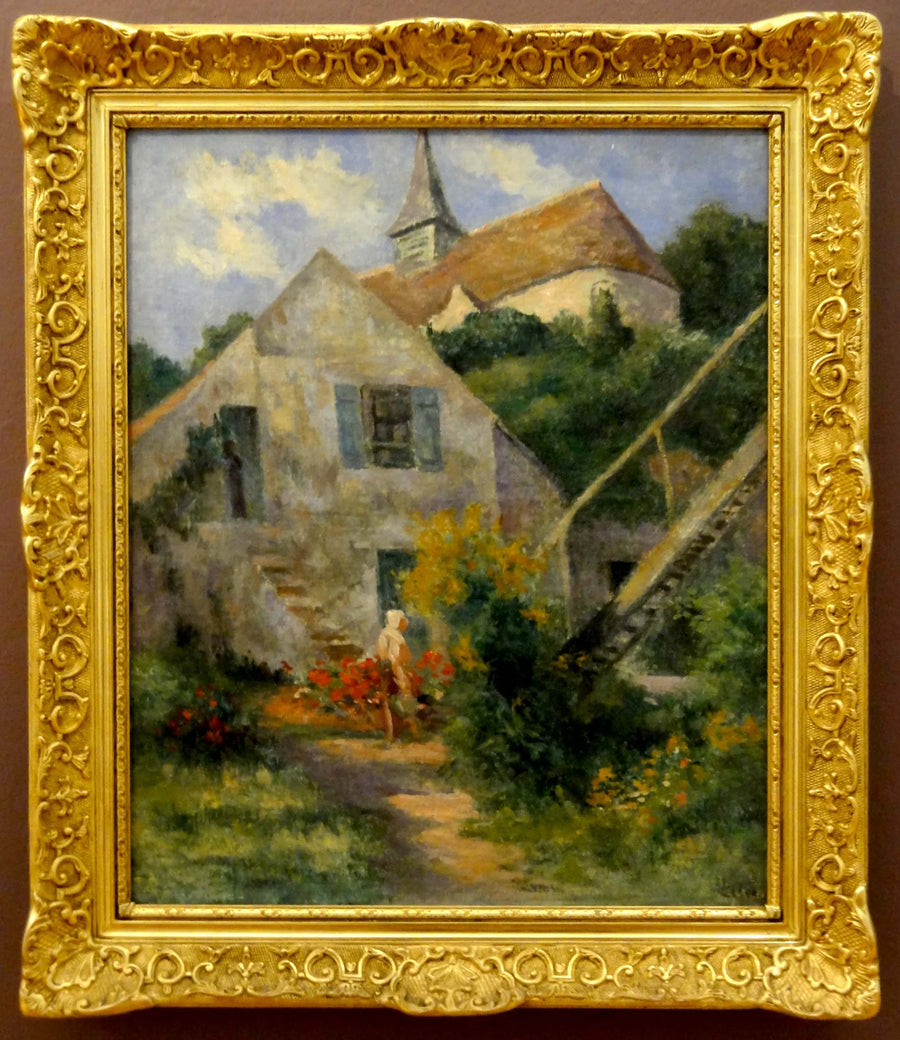 Rolleboise, l'église et la maison du peintre - Maximilien Luce