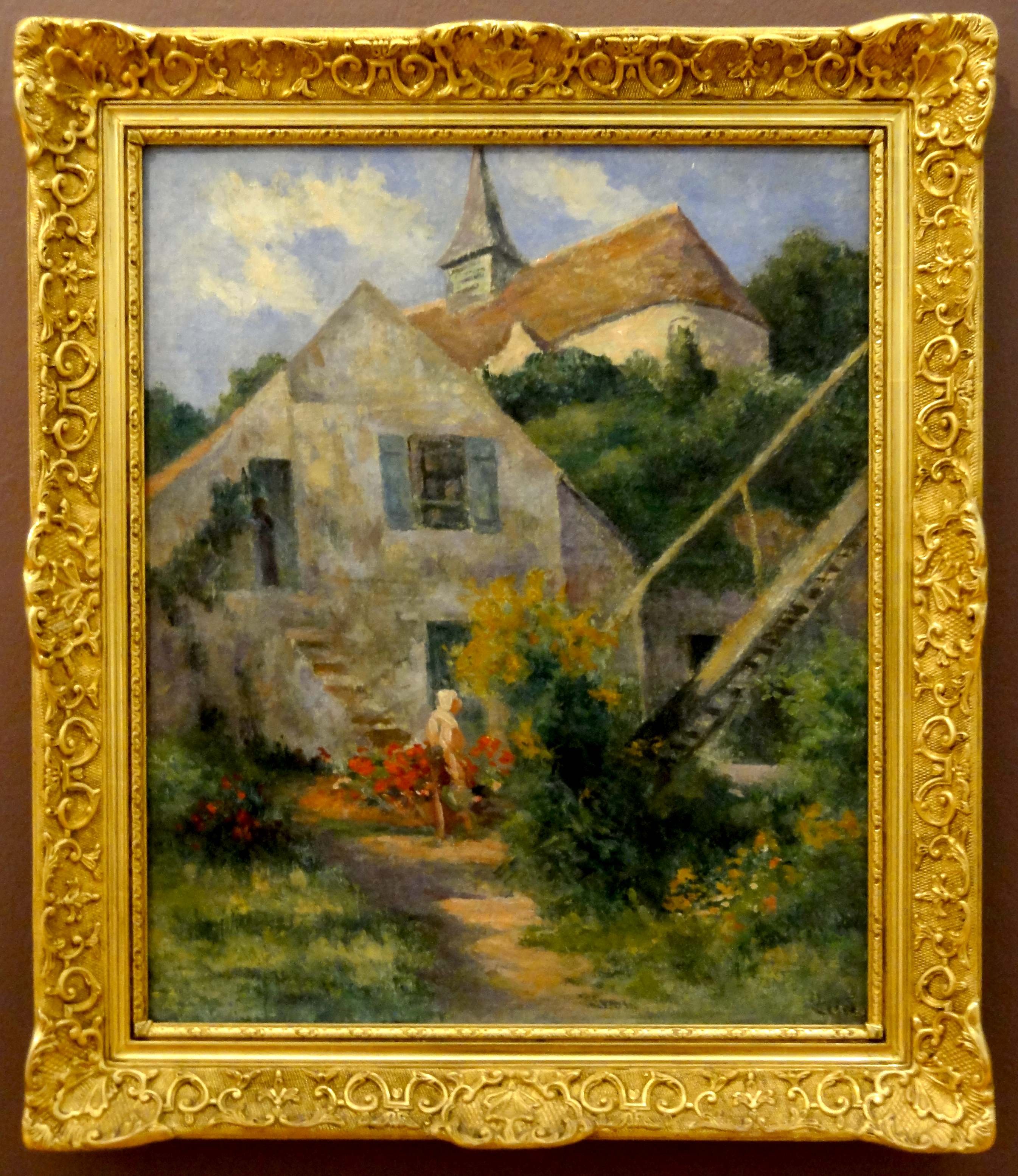 Rolleboise, l'église et la maison du peintre - Maximilien Luce