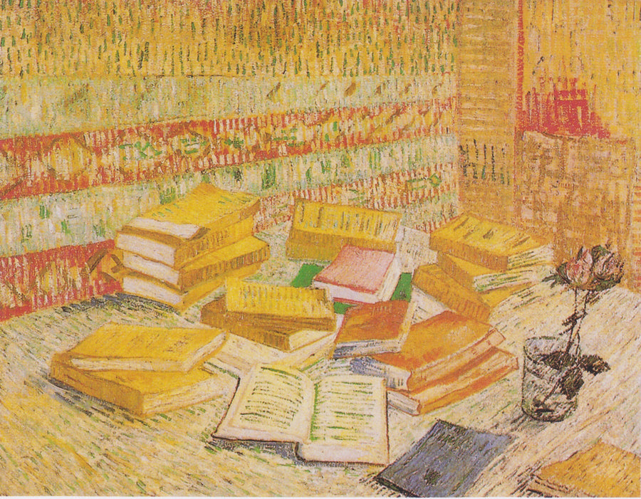 Romans parisiens et rose dans un verre, F359 – Van Gogh