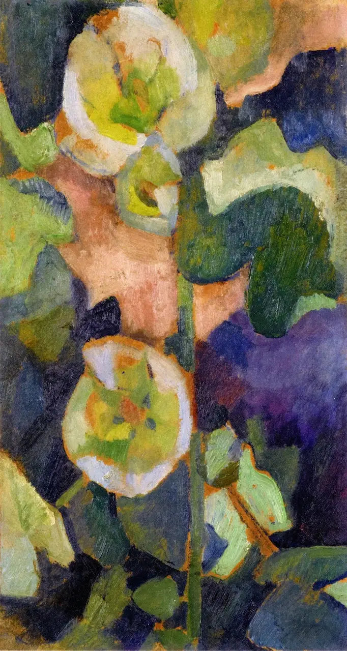 Rose trémière blanche - Robert Delaunay