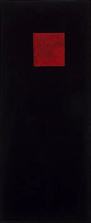 Rotes Quadrat auf Schwarz - Kazimir Malevich