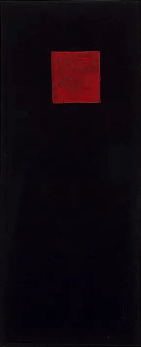 Rotes Quadrat auf Schwarz - Kazimir Malevich