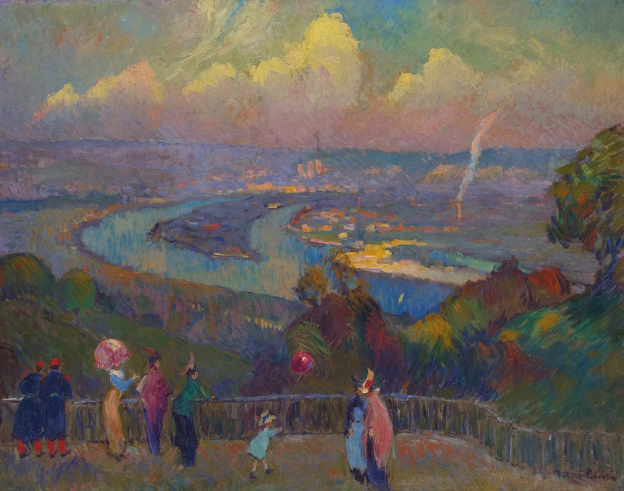 Rouen, La Seine, vue depuis les hauteurs de Caudebec - Robert Antoine Pinchon