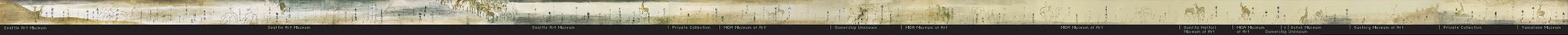Rouleau aux cerfs, Tawaraya Sōtatsu, 1700