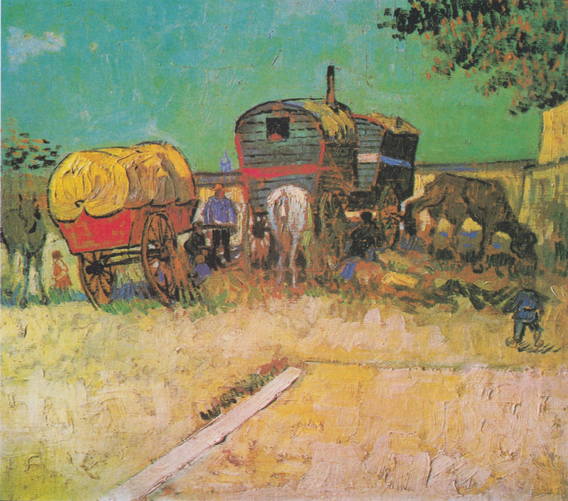 Les Roulottes près d’Arles, F445 – Van Gogh