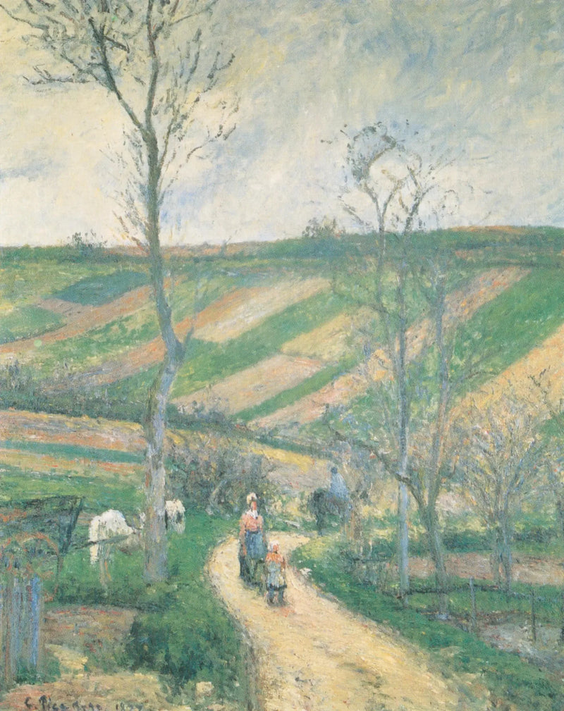 Route du Fond de L´Hermitage, Pontoise - Camille Pissarro