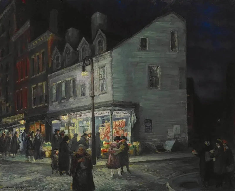 Rue Bleecker, samedi soir - John Sloan
