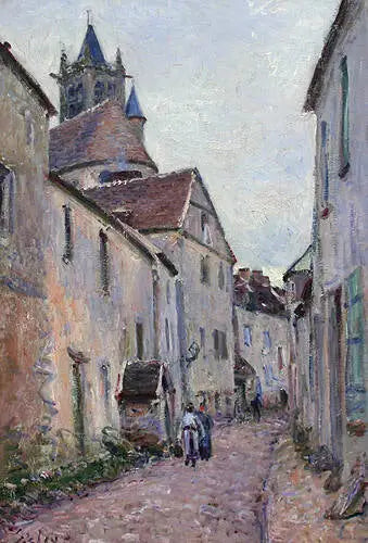 Rue de la tannerie à Moret-sur-Loing - Alfred Sisley