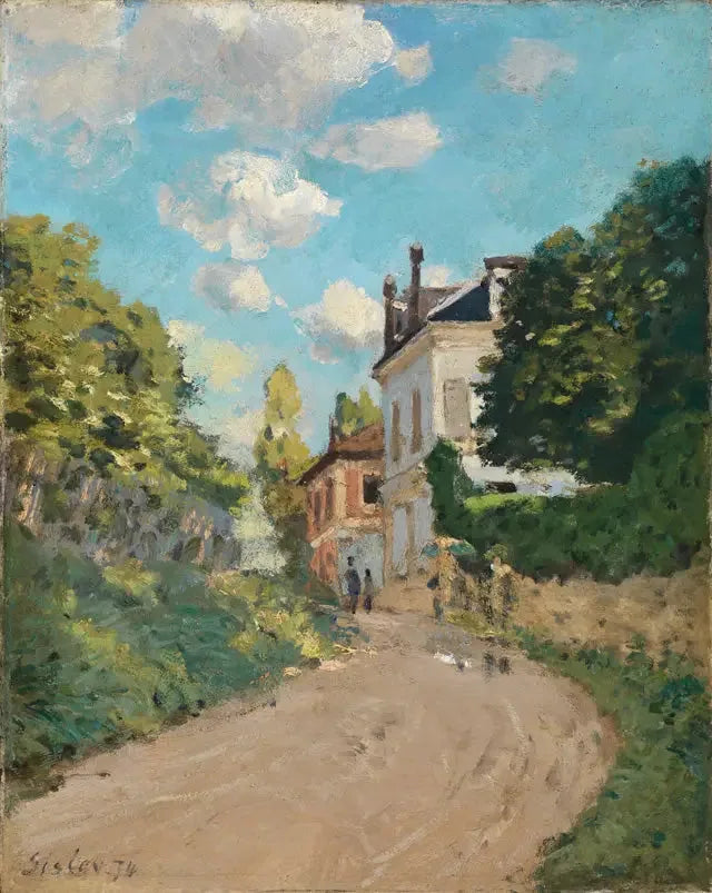 Rue de Montbuisson à Louveciennes - Alfred Sisley