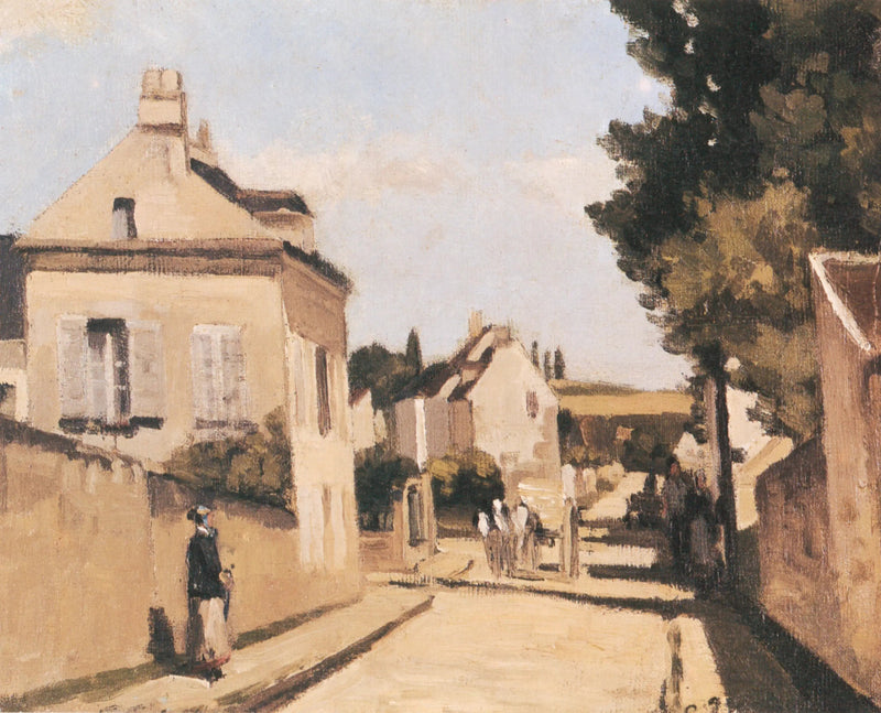 Rue L´Hermitage - Camille Pissarro