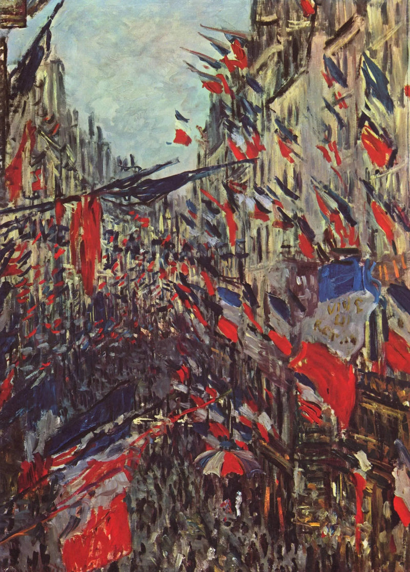 Rue Saint Denis, fête du 30 juin 1878 - Claude Monet