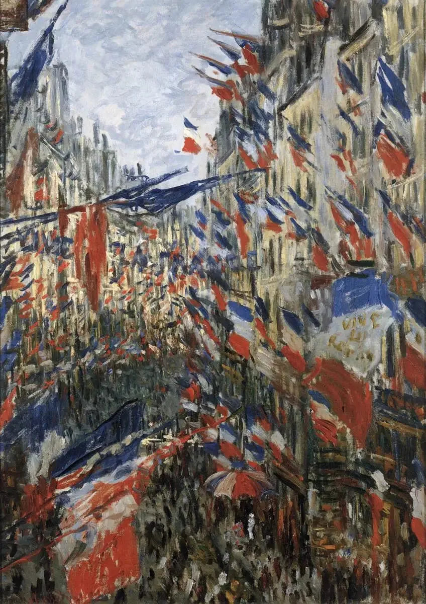 Rue Saint Denis, fête du 30 juin 1878 - Claude Monet