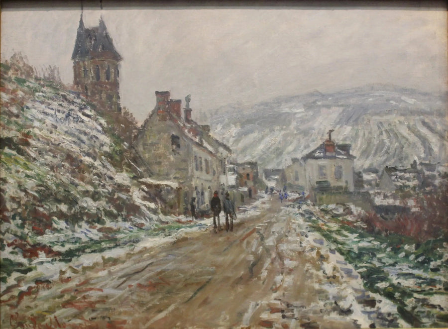 Rue de village à Vétheuil W510 – Claude Monet