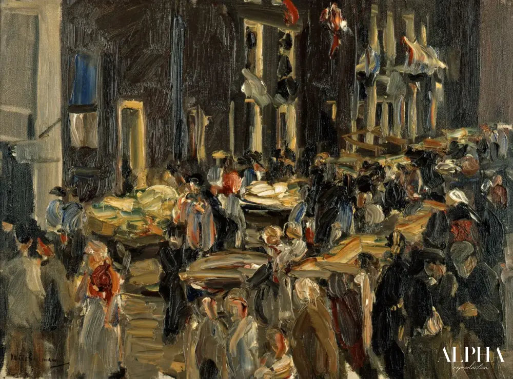 Ruelle de juif à Amsterdam - Max Liebermann - Reproductions de tableaux et peintures haut de gamme