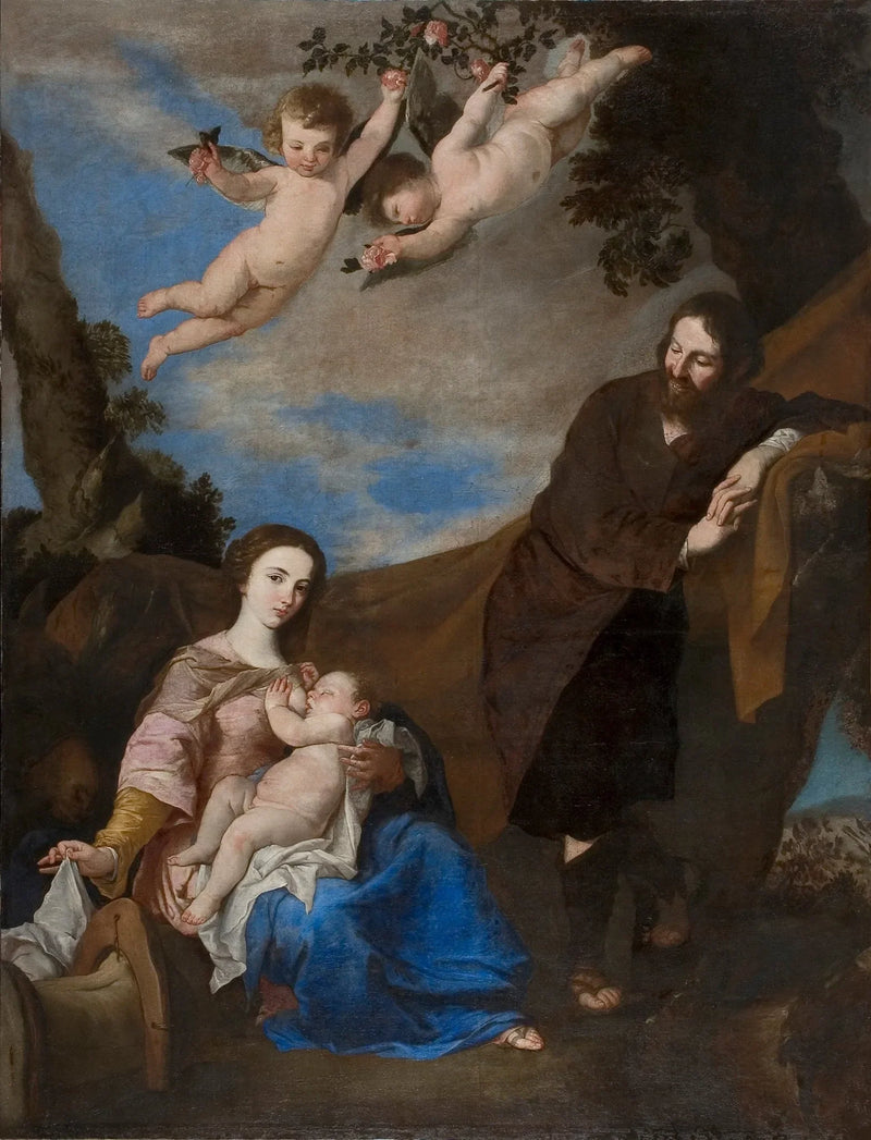 Ruhe auf der Flucht nach Ägypten - Jusepe de Ribera