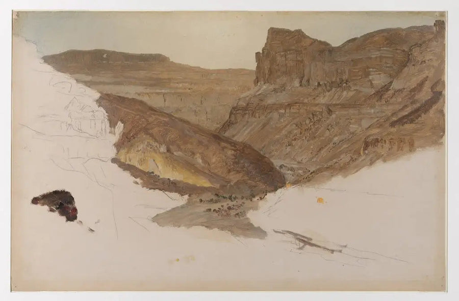 Ruisseau de montagne, vallée du Yémen, Palestine - Frederic Edwin Church