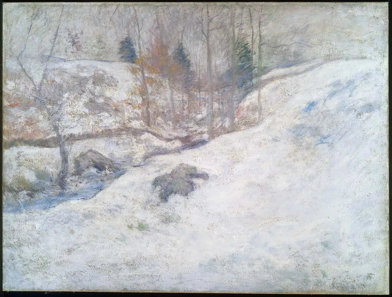 Ruisseau en hiver - John Henry Twachtman