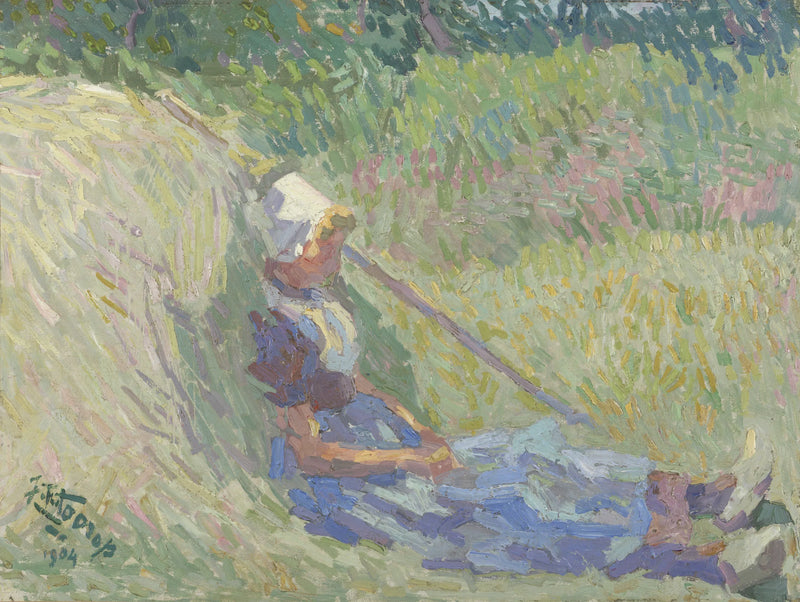 Rustende boerin - Jan Toorop