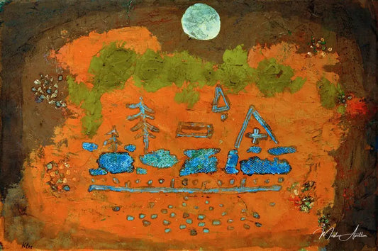 Sacrifice de la pleine lune, 1933 - Paul Klee - Reproductions de tableaux et peintures haut de gamme