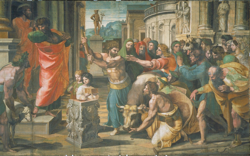 Le Sacrifice à Lystre - Raphaël Sanzio