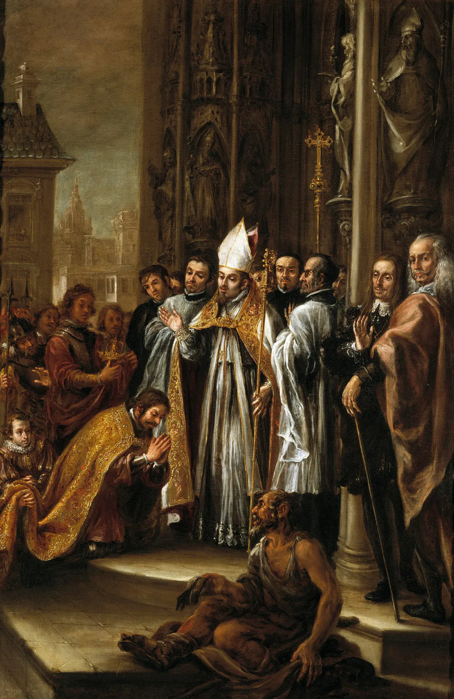 Saint Ambroise absout l'empereur Théodose - Juan de Valdés Leal
