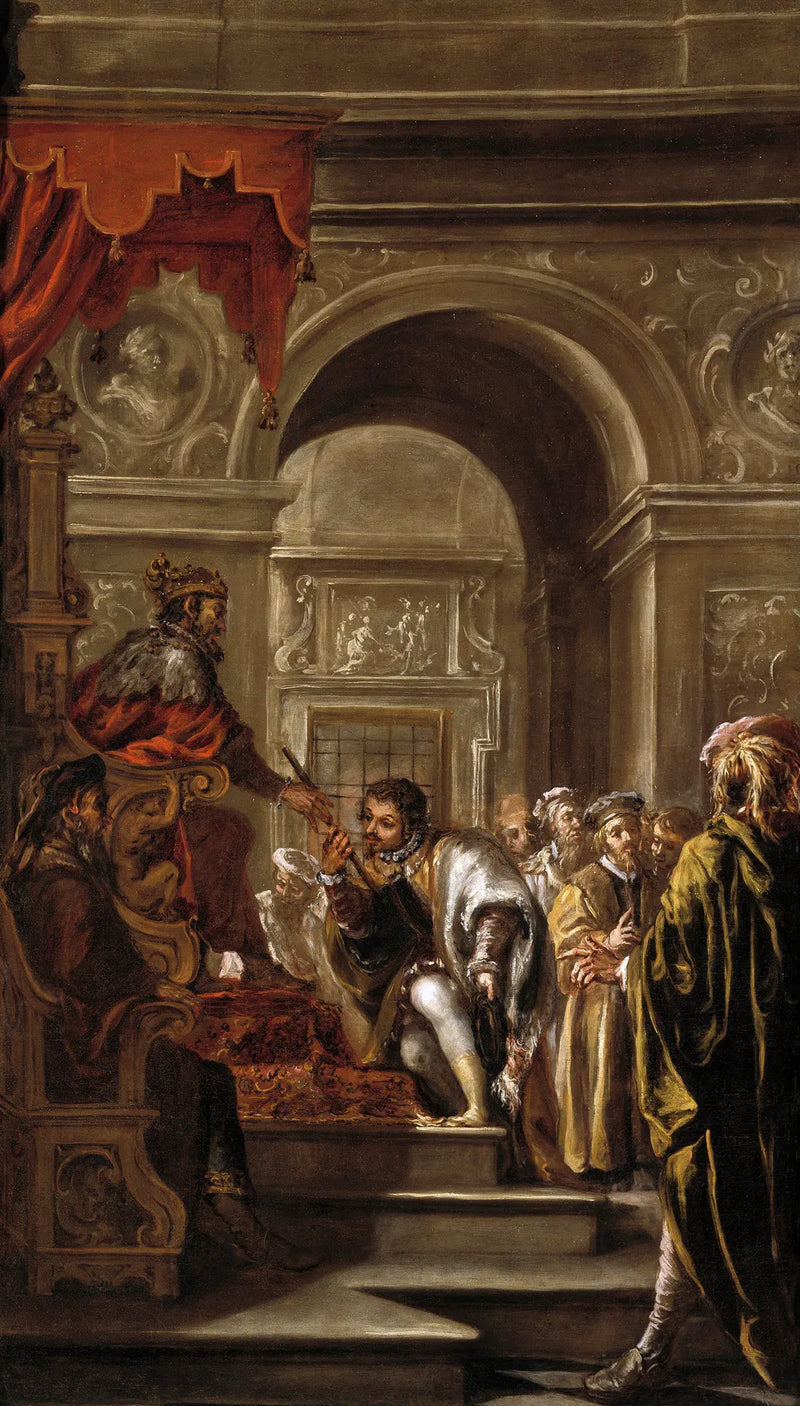 Saint Ambroise nommé gouverneur de Ligurie et d'Émilie - Juan de Valdés Leal
