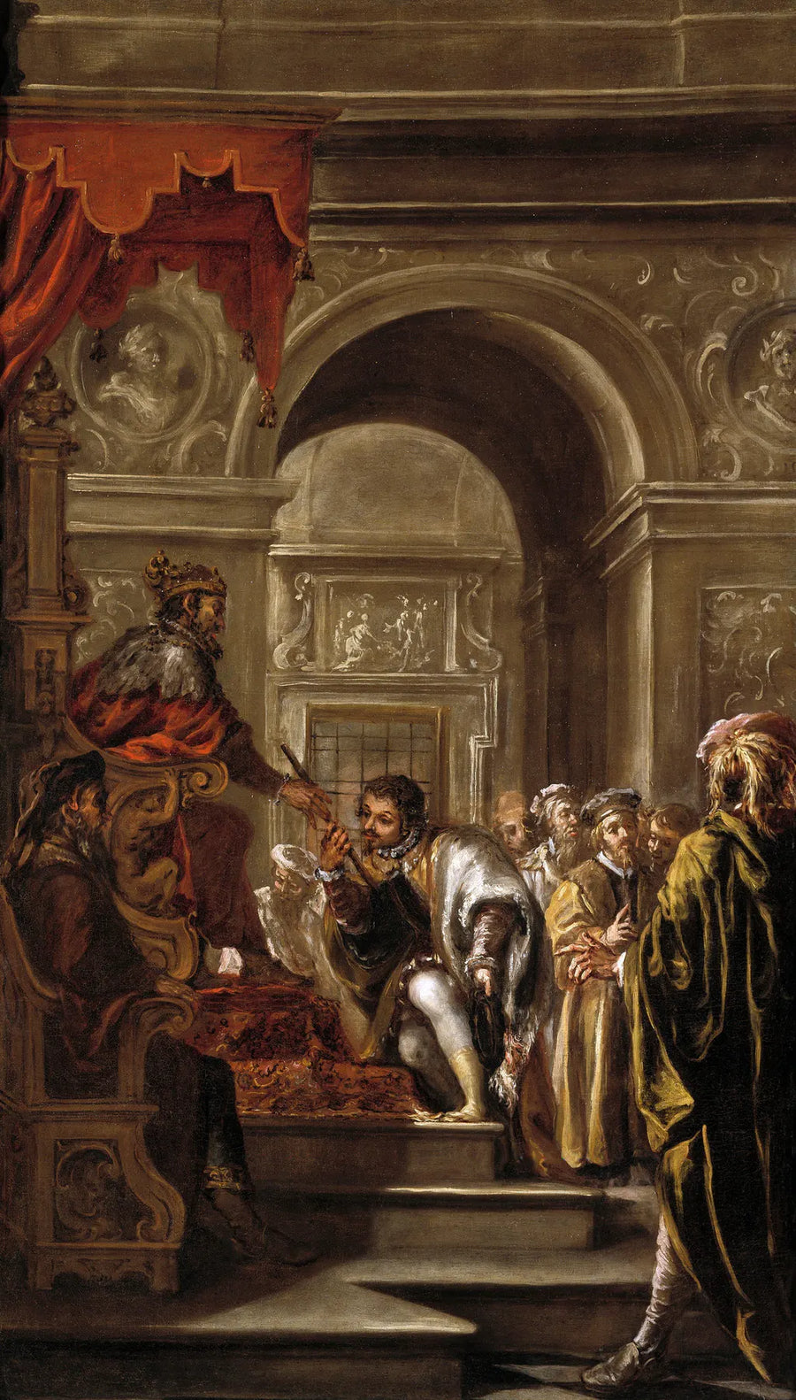 Saint Ambroise nommé gouverneur de Ligurie et d'Émilie - Juan de Valdés Leal
